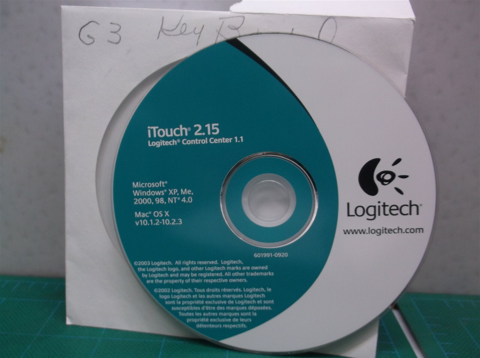 Logitech iTouch 2.15c Computer Software CD-ROM 2000 for Win/Mac