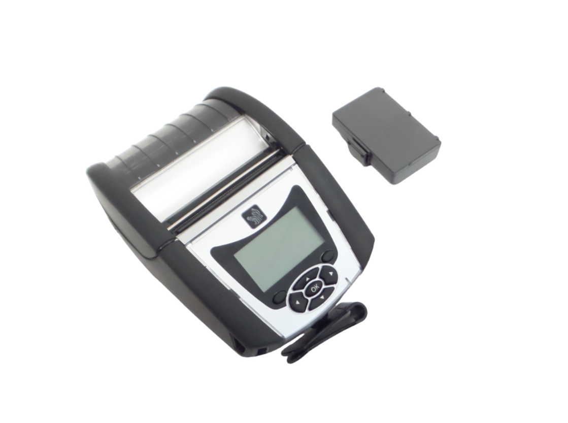 Zebra QLN320 Barcode Printer, WiFi, Bluetooth with Battery and Belt Clip!