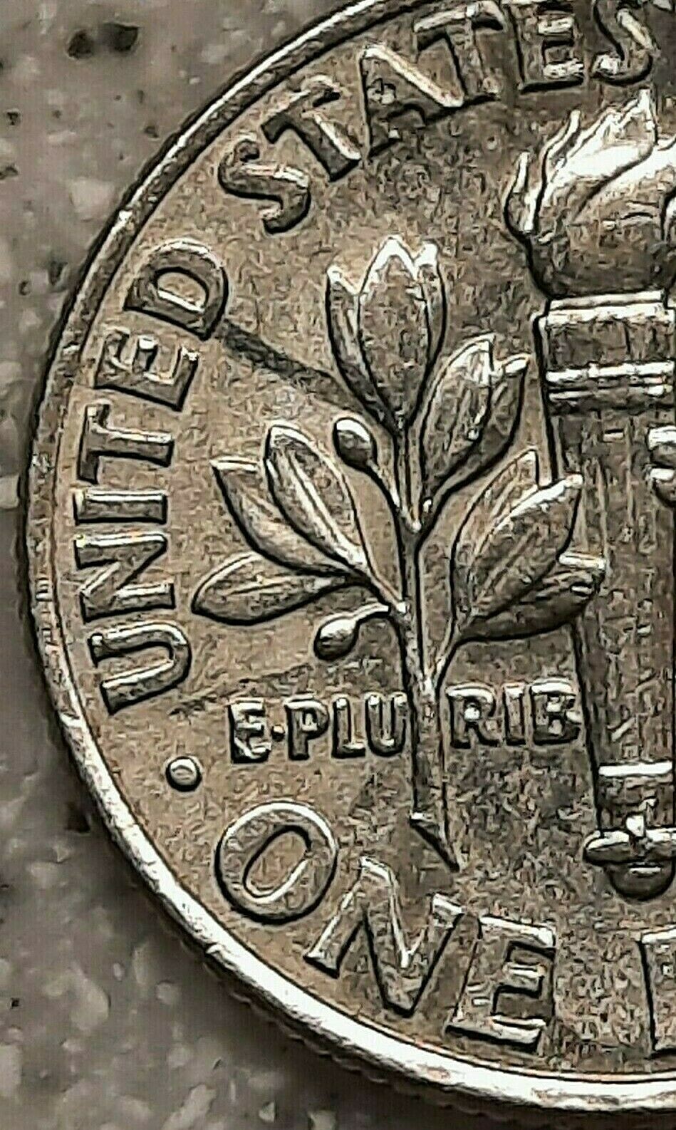 2004 P Roosevelt Dime Die Clash Observe/ Reverse