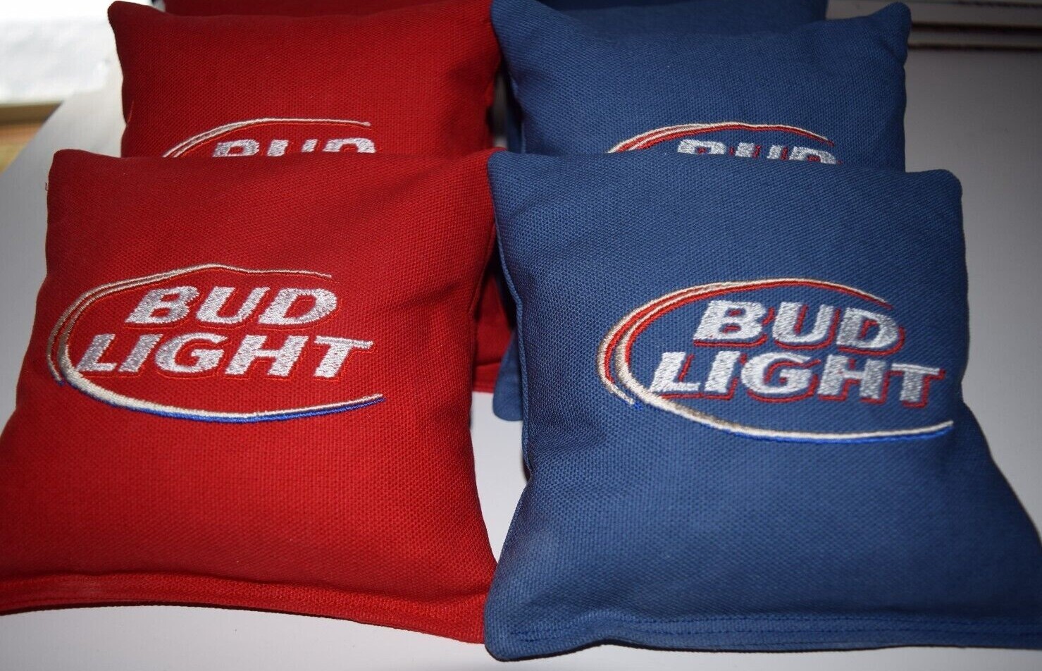 Eight Quality Cornhole Bags! Bud Light! Whole Corn or Pellets