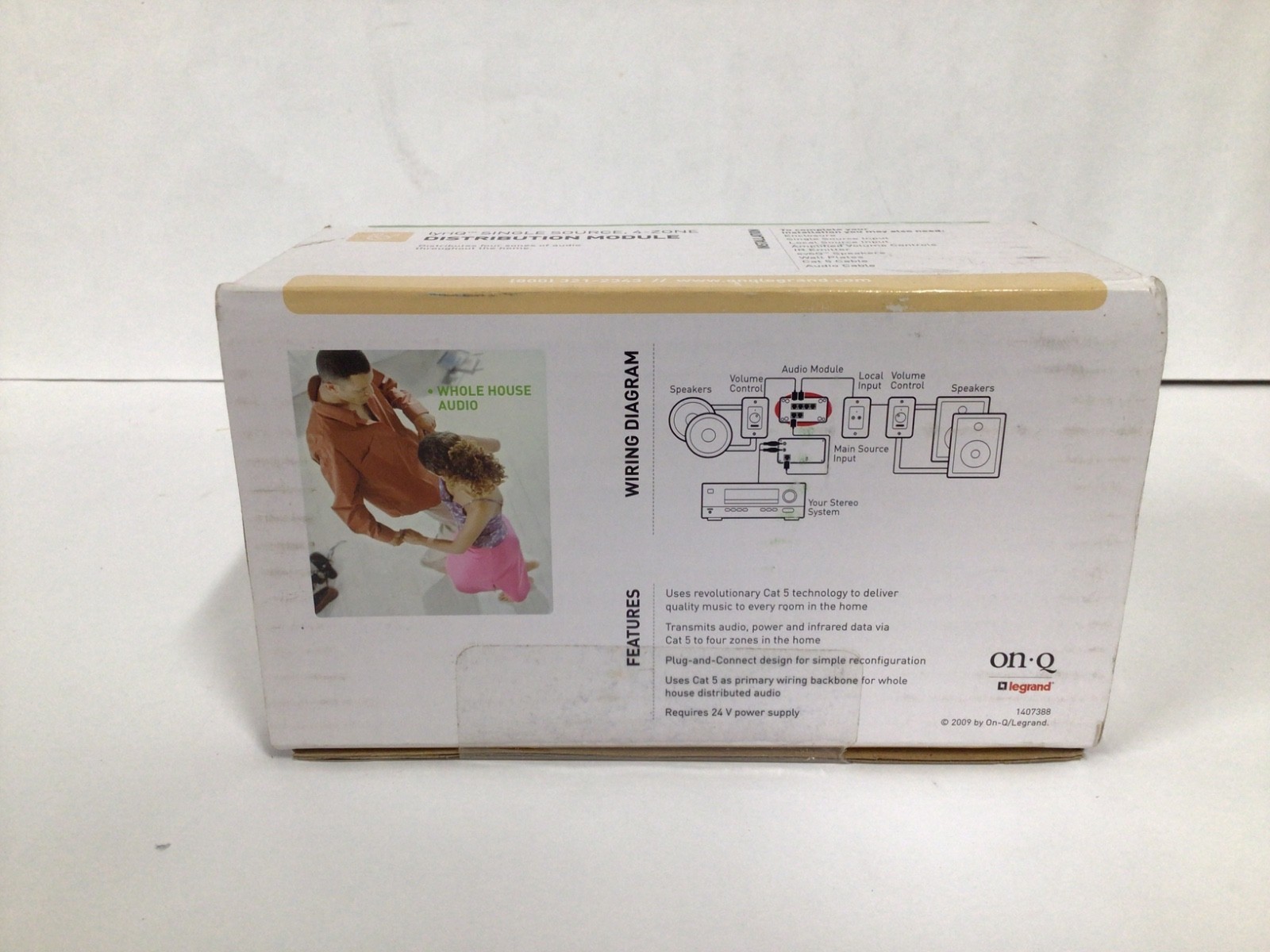 WIP OnQ AU7396 Single Source, 4-Zone Distribution Module