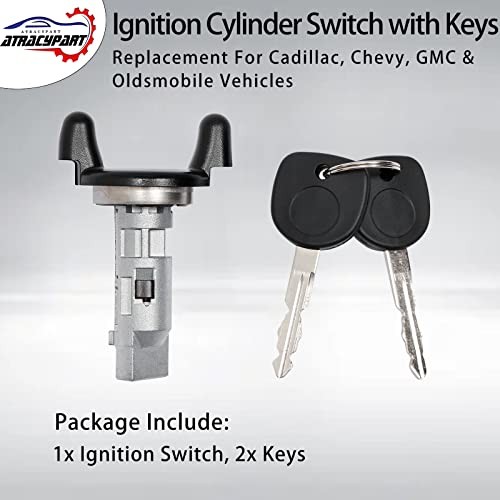 Ignition Lock Cylinder Switch with Keys | Replacement for 1998-2003 Cadillac,