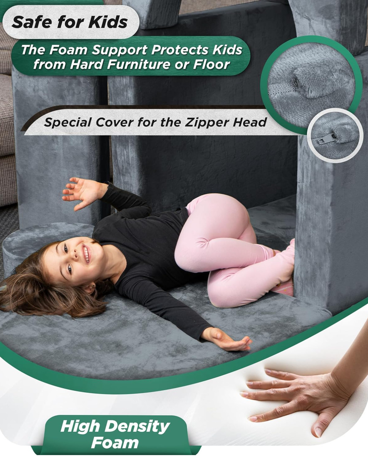 Kids Couch 14PCS Luxury, Floor Sofa Modular Furniture for Adults