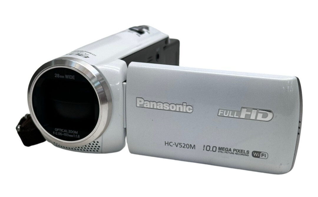 Panasonic HC-V520M White Camcorder Video Camera Full HD 80x Zoom Wi-Fi EnglishOK