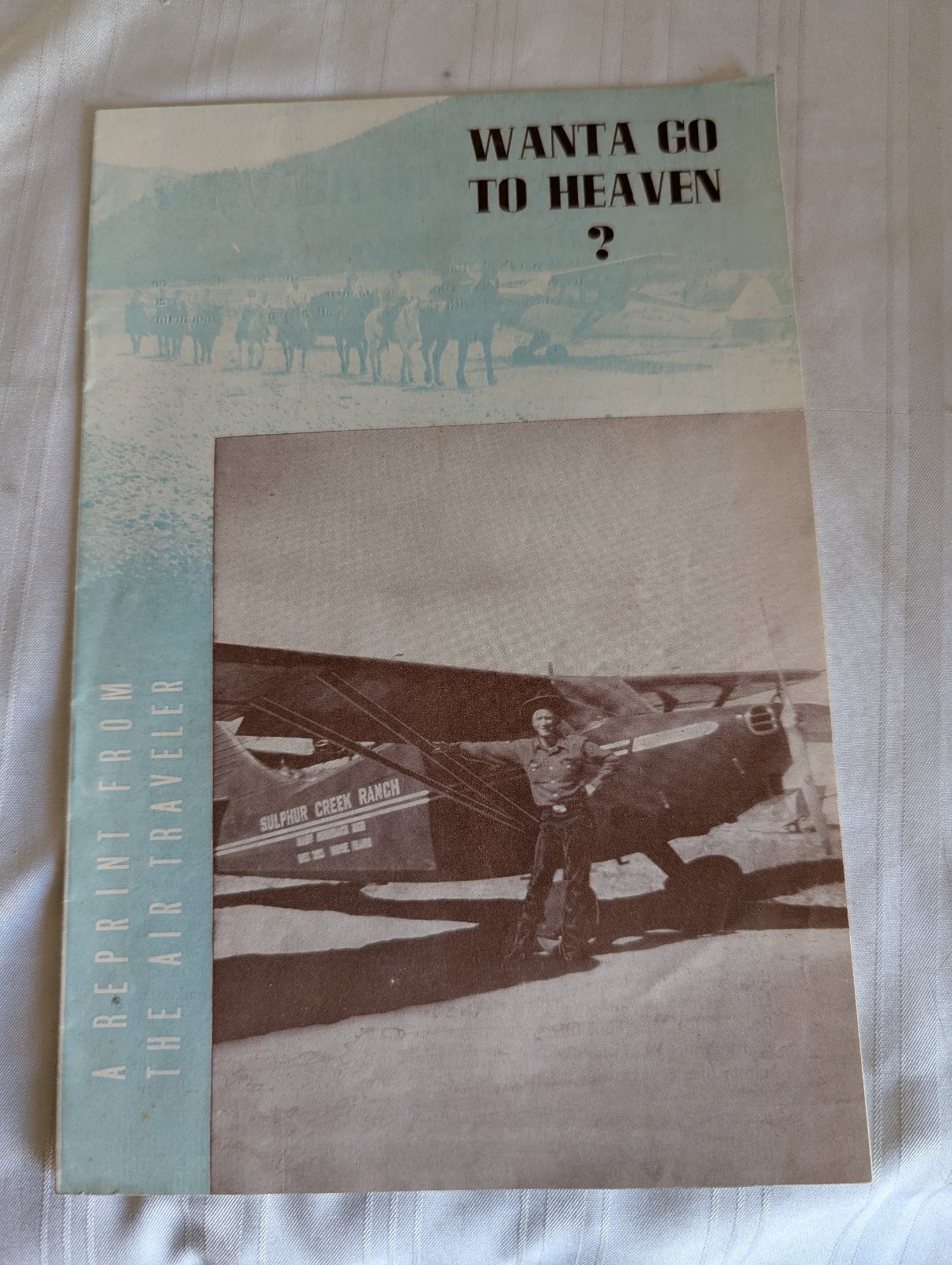 Sulphur Creek Ranch vintage brochure Air Traveler Idaho