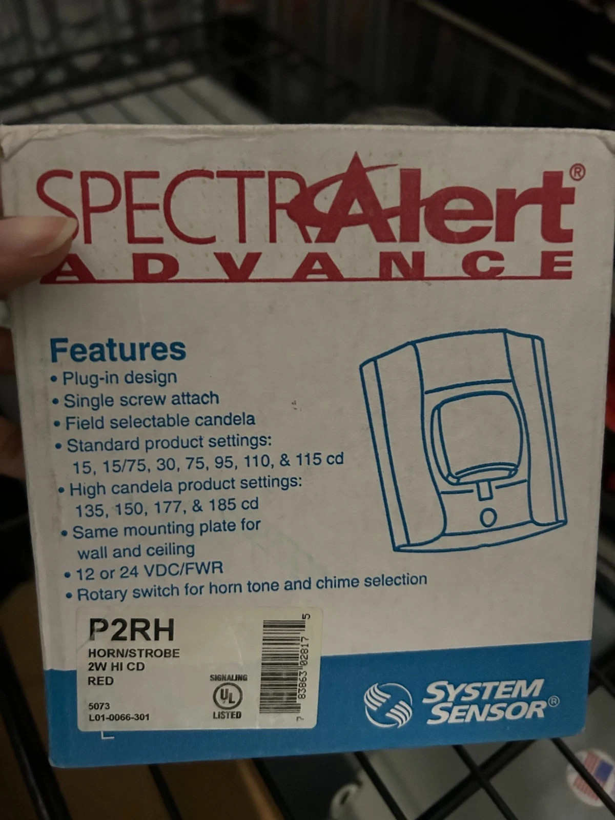System Sensor P2R Horn Strobe - Red