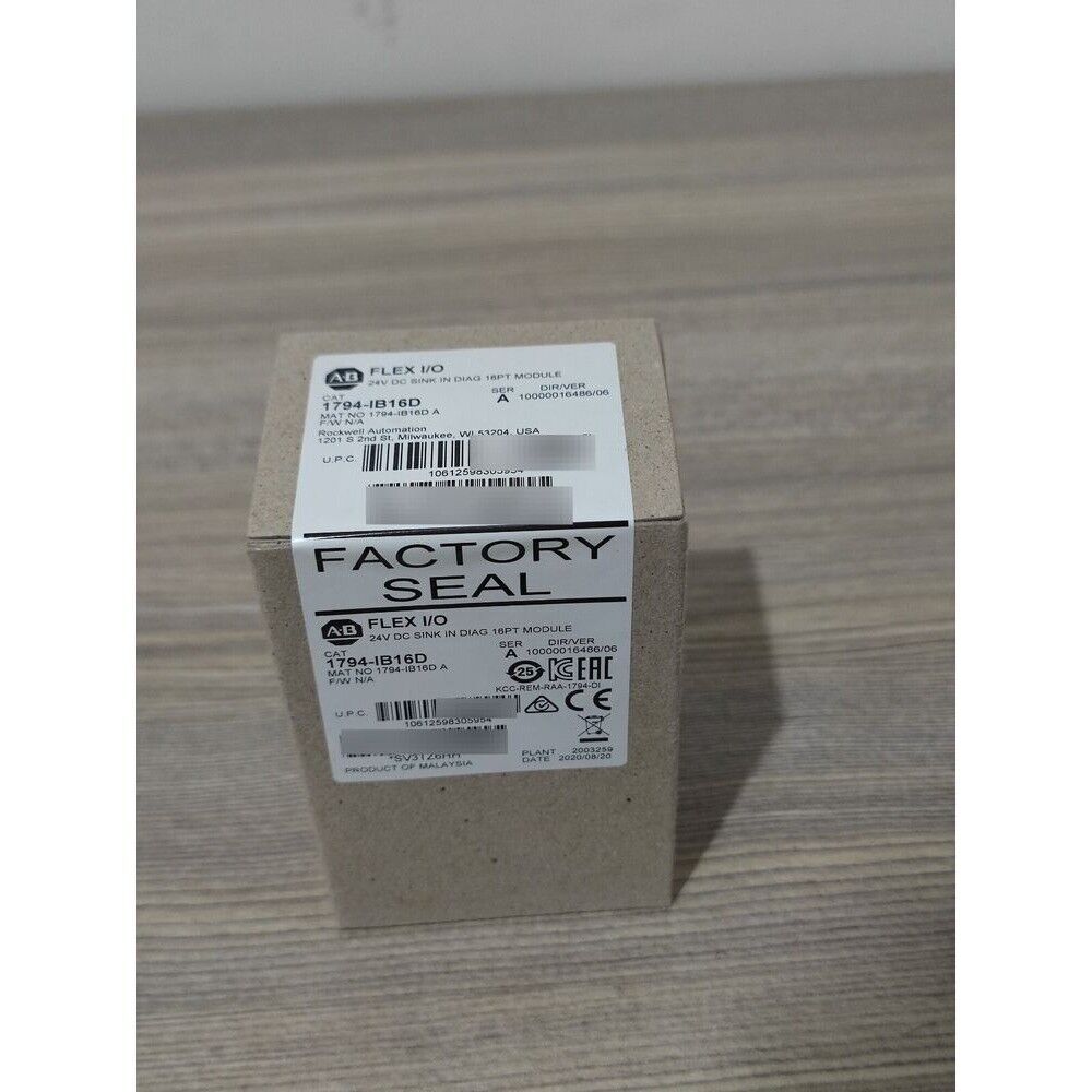 New Sealed AB 1794-IB16D SER A Flex I/O Rev. A01 Input Module 1794IB16D USA