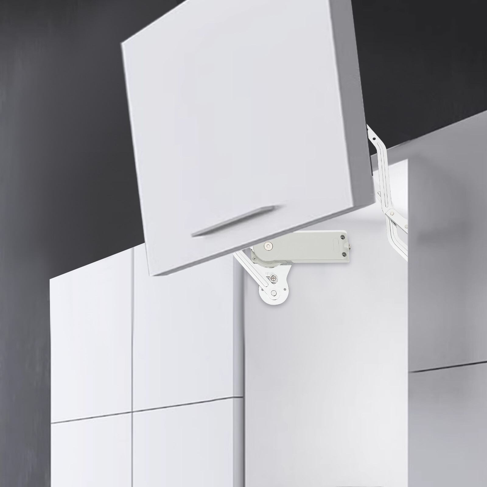 Hydraulic Buffer Cabinet Door Hinge Adjustable Arm Mechanism Mounting Hinge