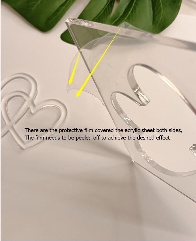 Double Heart Router TemplateClear Acrylic Woodworking TemplateRouter Template