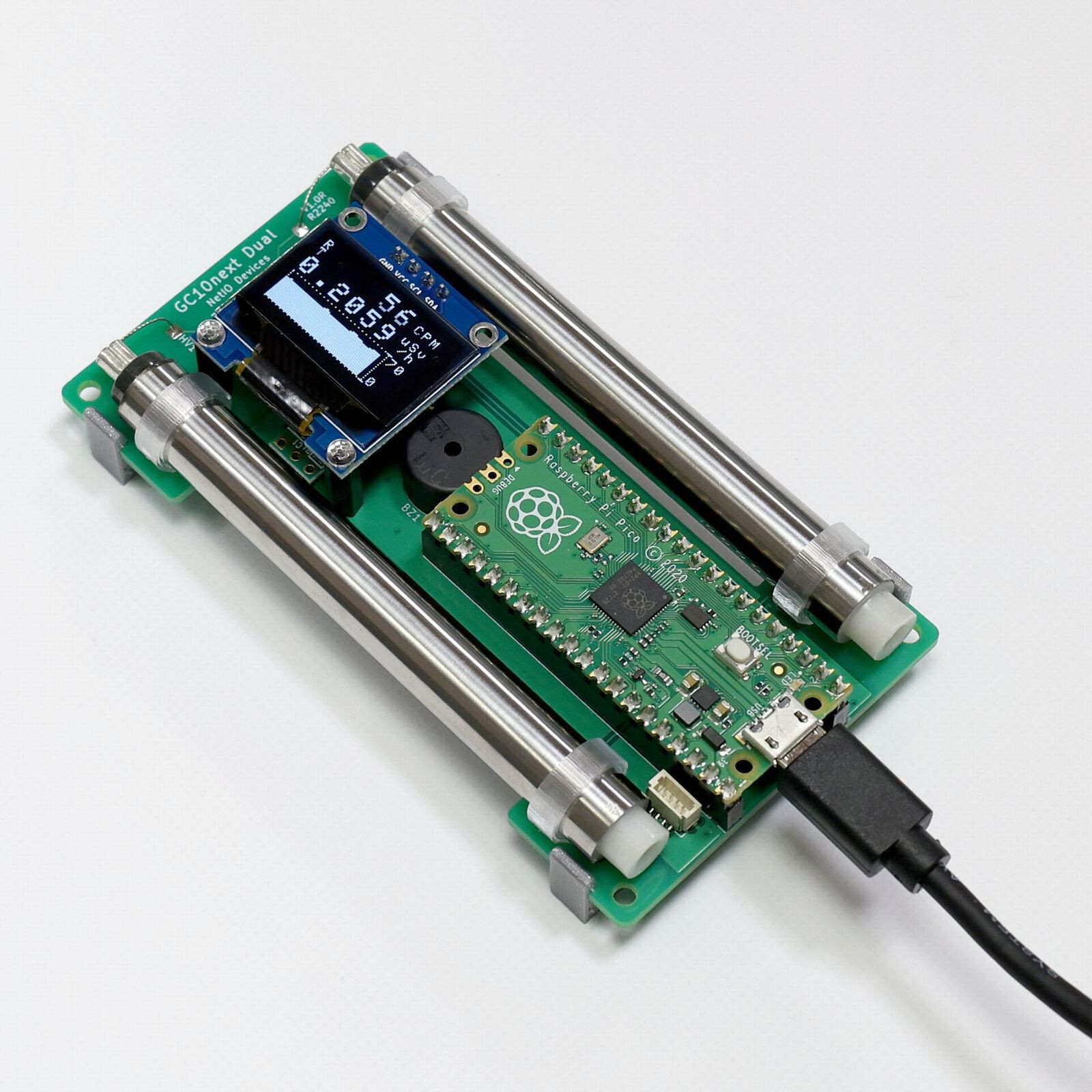 Geiger counter embedded module NetIO GC10nextDual Radiation Detector Dual type