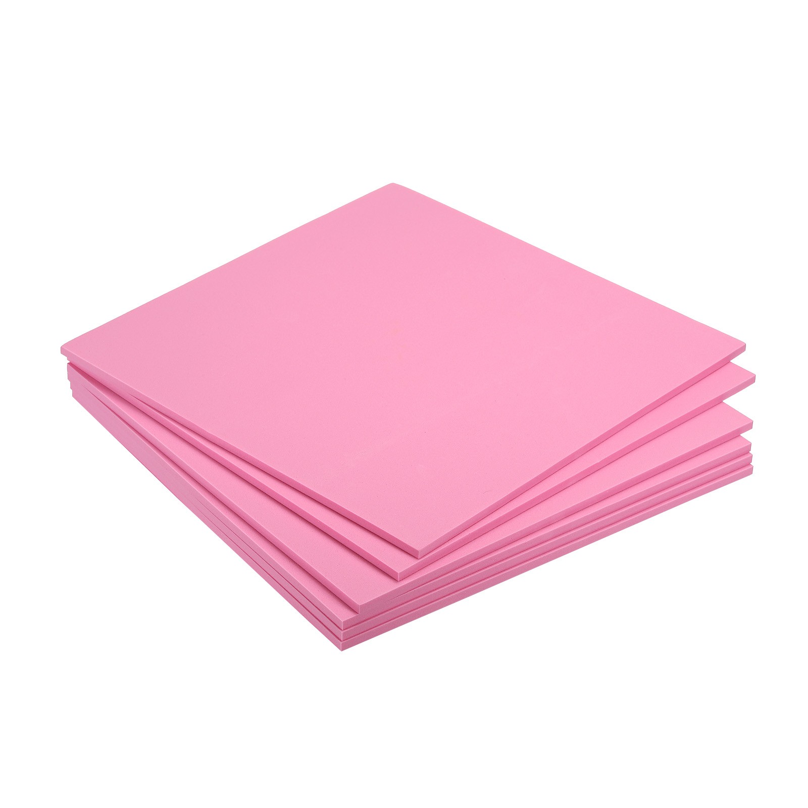EVA Foam Sheets Pink 9.8 Inch x 9.8 Inch 5mm Thick Crafts Foam Sheets Pack of 6