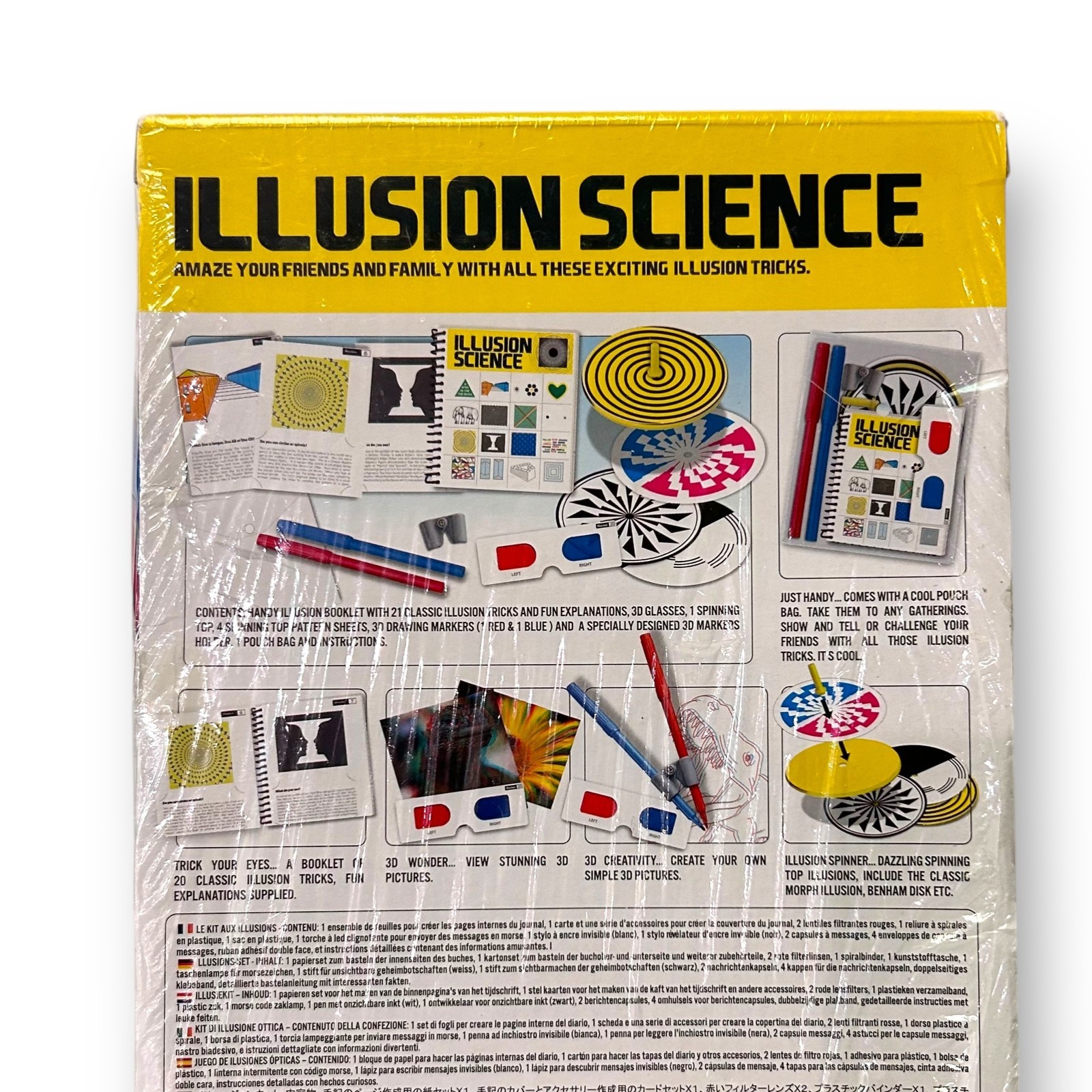 NEW! Kidz Labs Illusion Science Kit 3D Magic Tricks Educational Playset