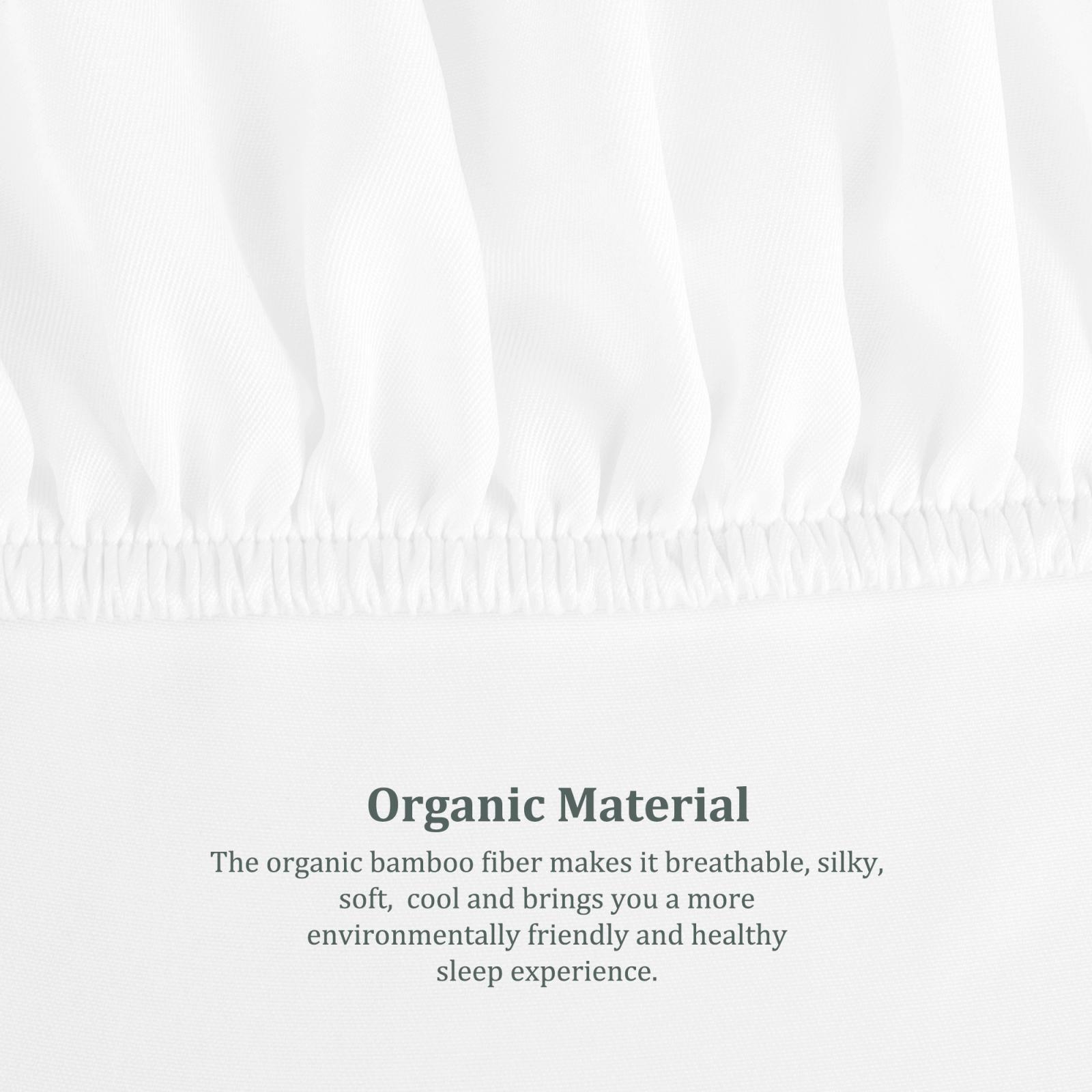Fitted Sheet Viscose from Bamboo with 16" Deep Pocket