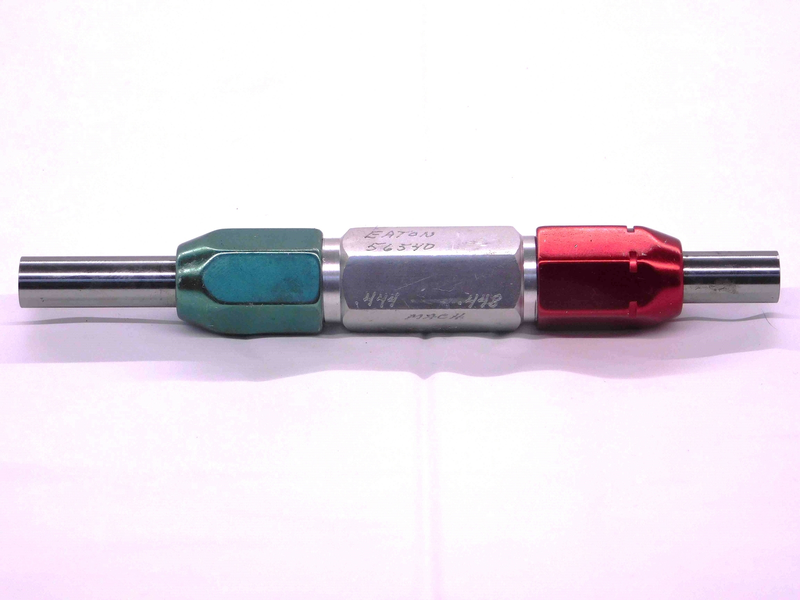 .4440 & .4480 PIN PLUG GAGE GO NO GO .4375 +.0065 7/16 11.278 mm .444 .448 CHECK