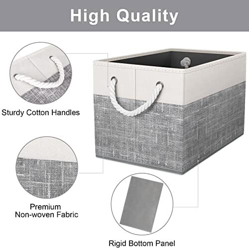 Fab totes Storage Bins [3-Pack], Foldable Storage Baskets for Organizing Toys, B