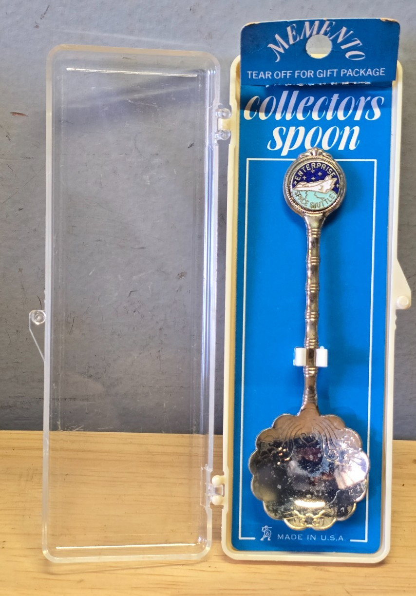 Space Shuttle Enterprise Memento Collectors Spoon Vintage NASA Souvenir Made USA