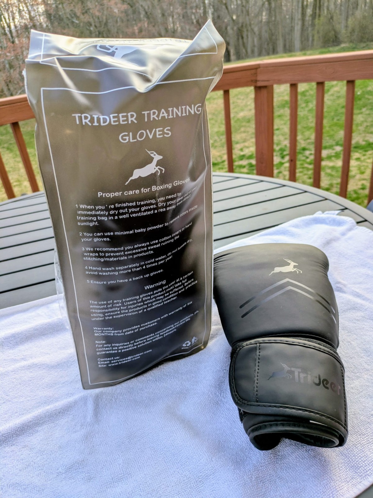 Trideer 16oz Boxing Gloves. Black