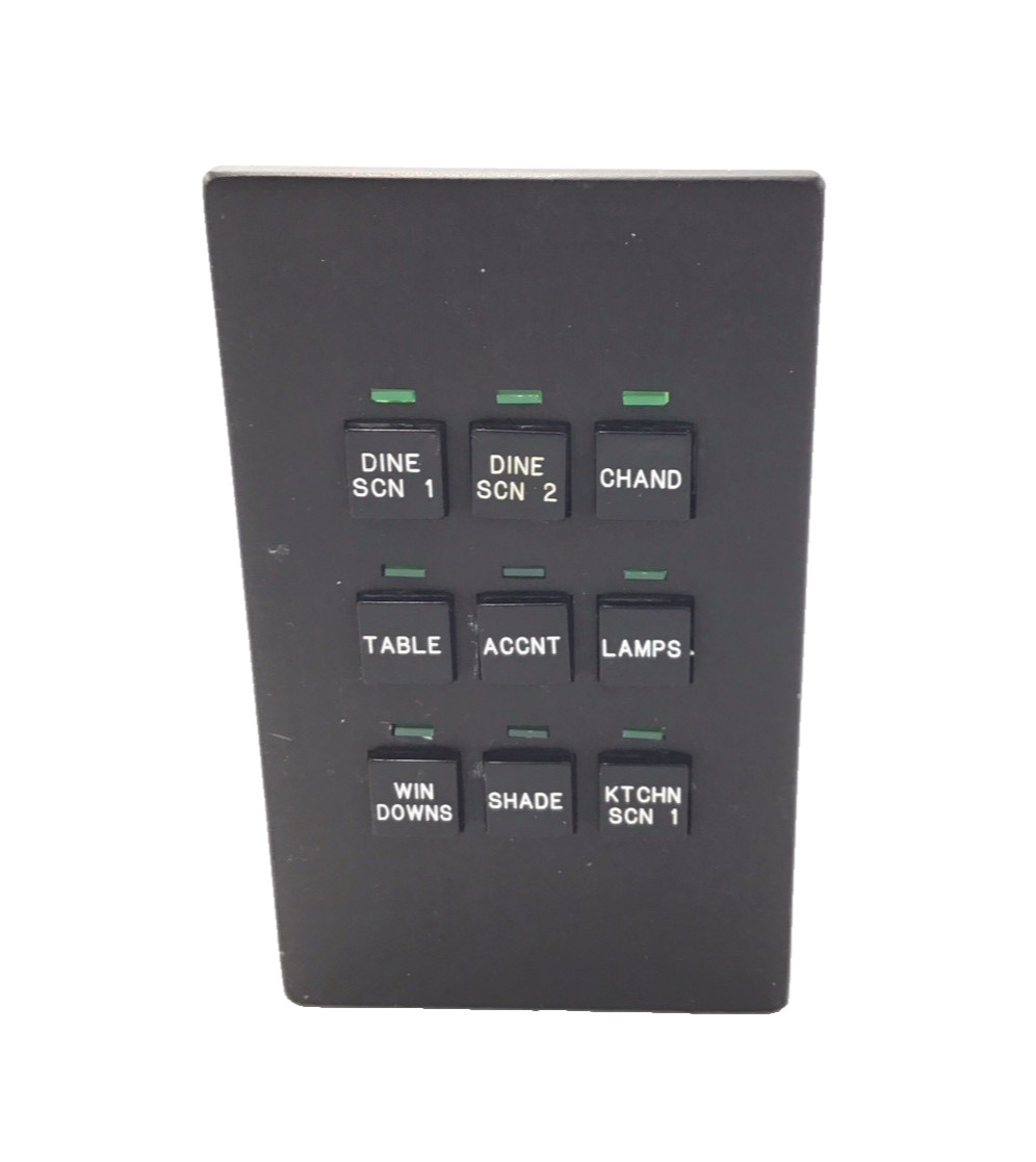 LiteTouch/Savant 9-Button Data Input Keypad (Black)