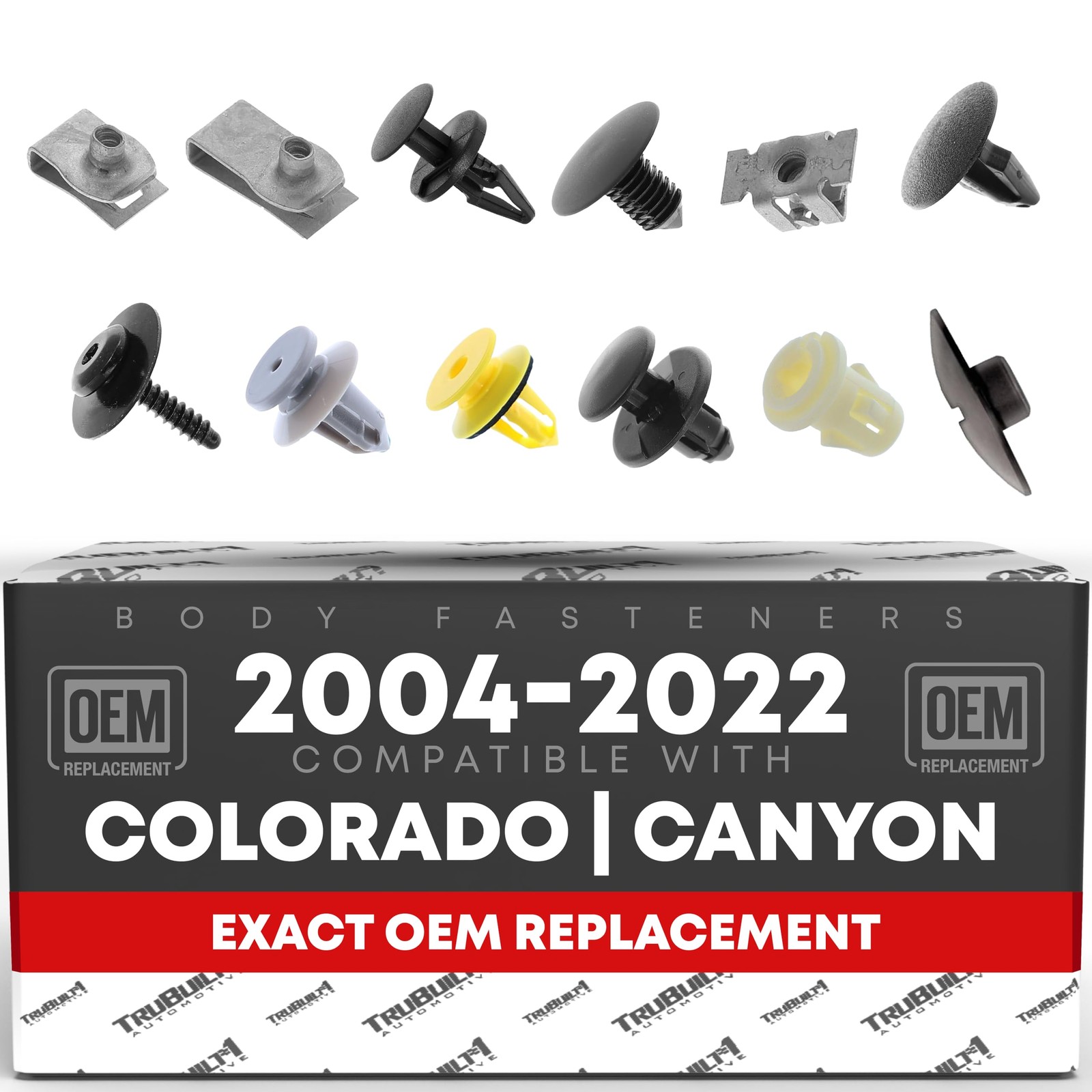 Body Fastener Kit - Compatible with 2004-2012 Chevrolet Colorado- 04-12 GMC C...
