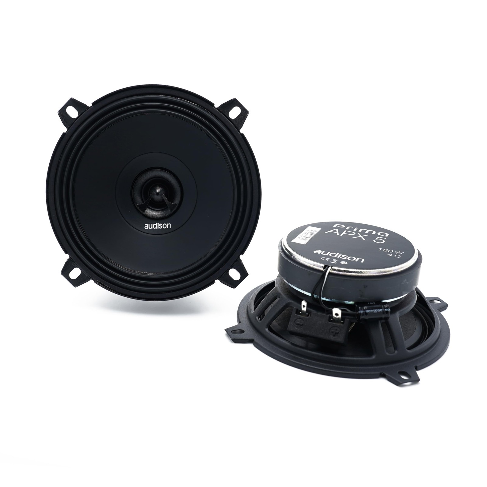 Audison APX 5 Prima Series 5.25" (130mm) 2-Way Coaxial Speakers (Pair) black