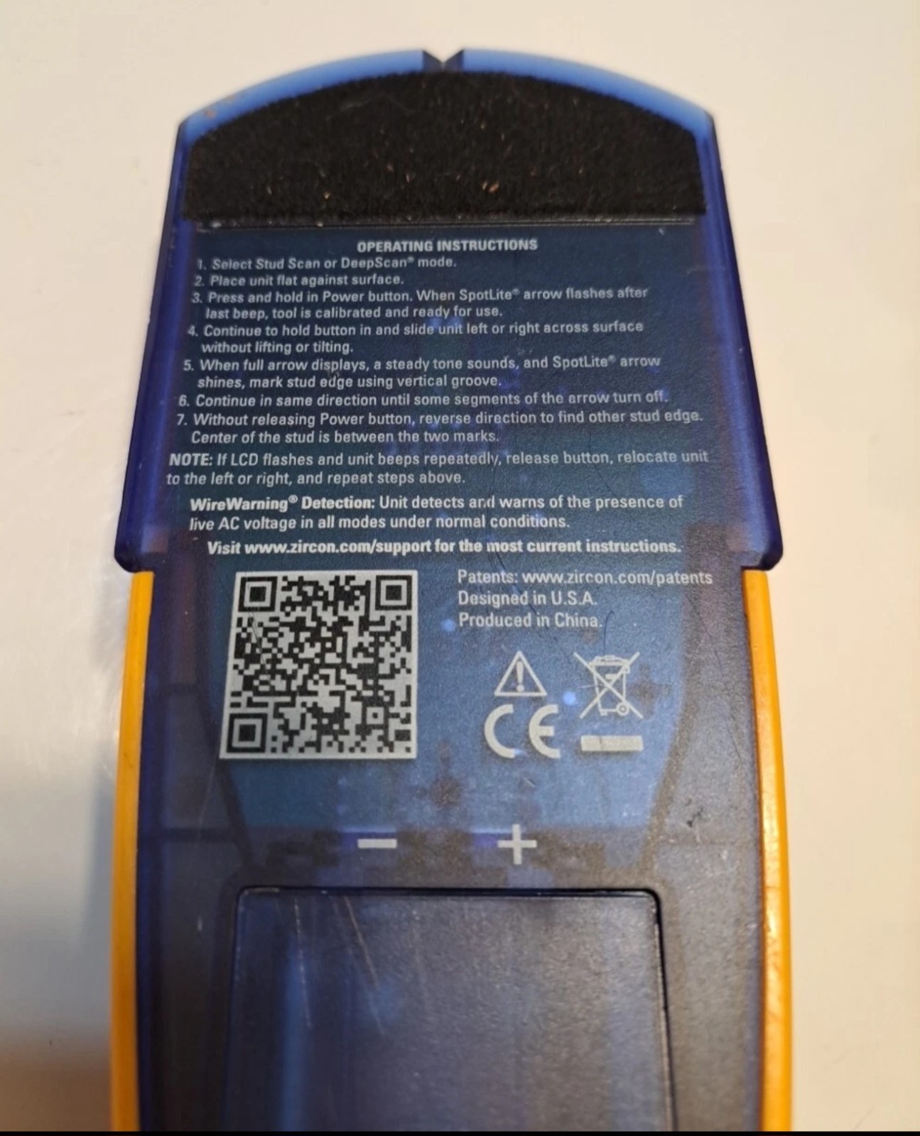 Zircon L50 Edge Finding StudSensor Deep Scanning Stud Finder Wire Warning
