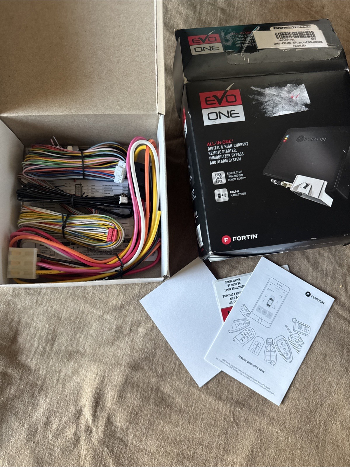Fortin EVO-ONE All-In-One Remote Starter, Alarm, Immobilizer Bypass Cords Only