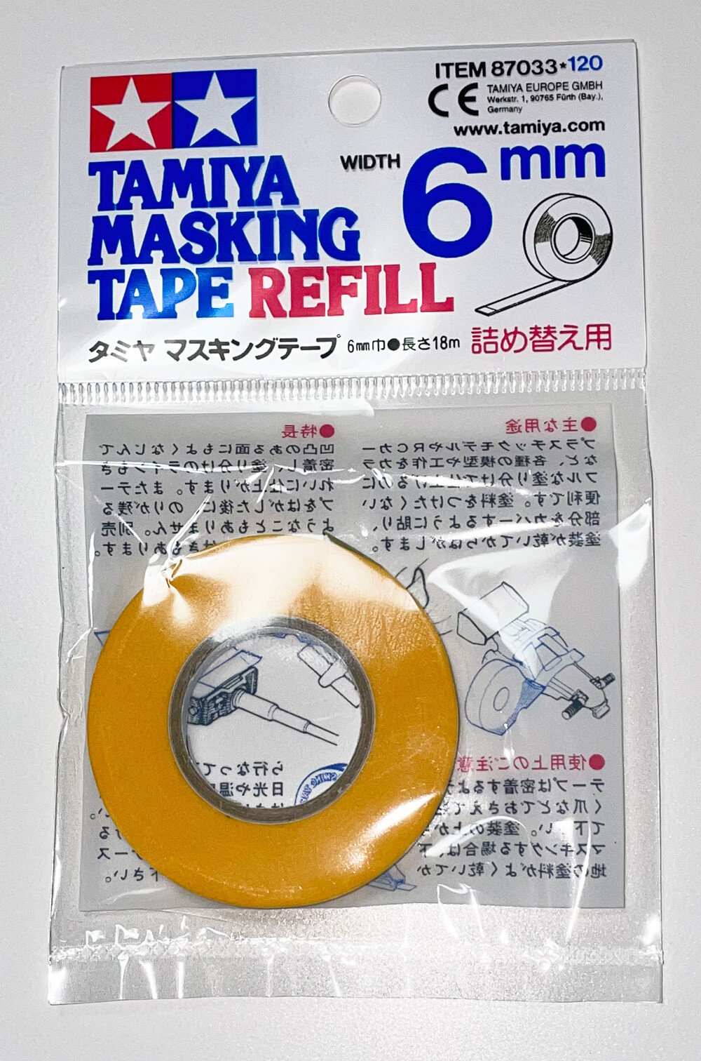 Tamiya 87033 Masking Tape Refill 6MM - US Fast Ship 100% Genuine