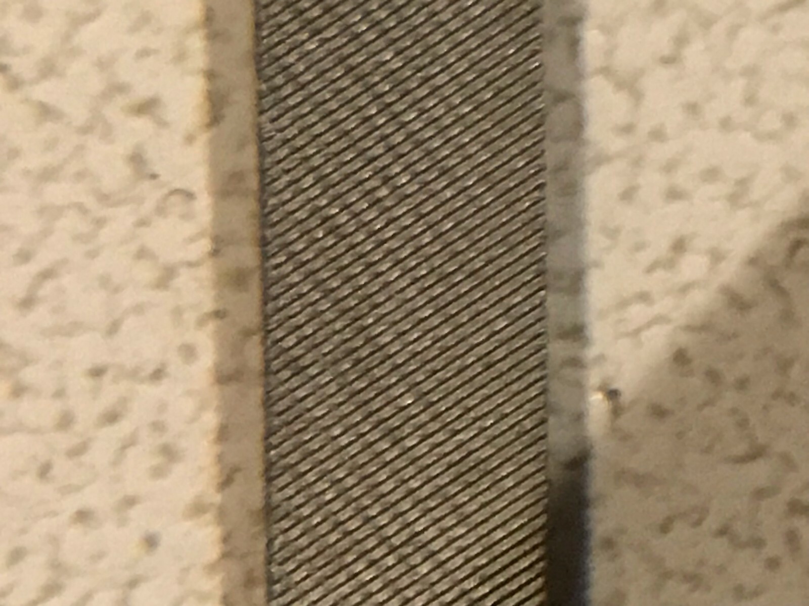 Nicholson, 4" Flat 4 cut (Sharp Point) Round Handle Needle File, New
