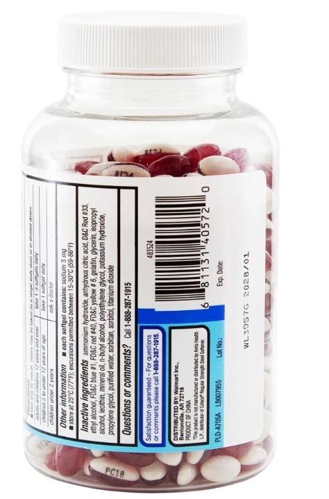 Equate Stool Softener Laxative Softgels for Constipation, 100 mg, 400 Count