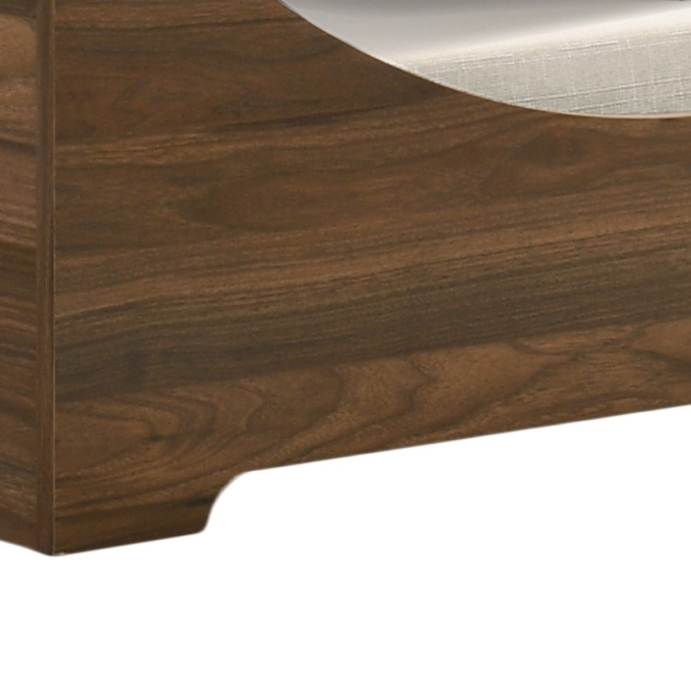 Pet Bed - 36" Wide Brown Alder Wood, Modern & Comfy w/Cushion