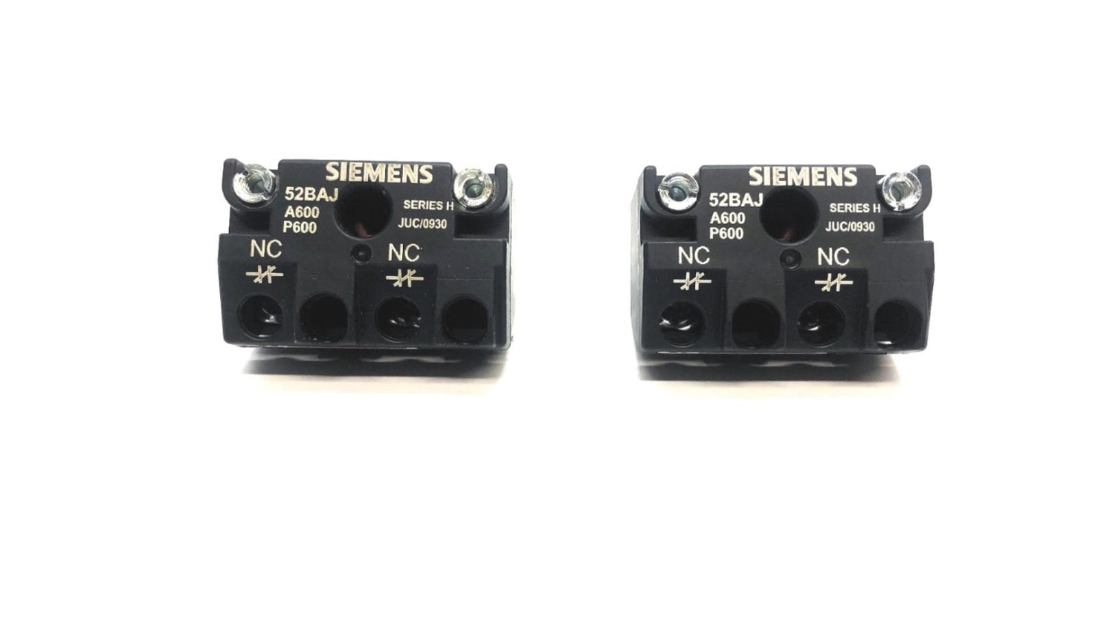 Siemens Contact Block 52BAJ A600/P600 [Lot of 2] NOS
