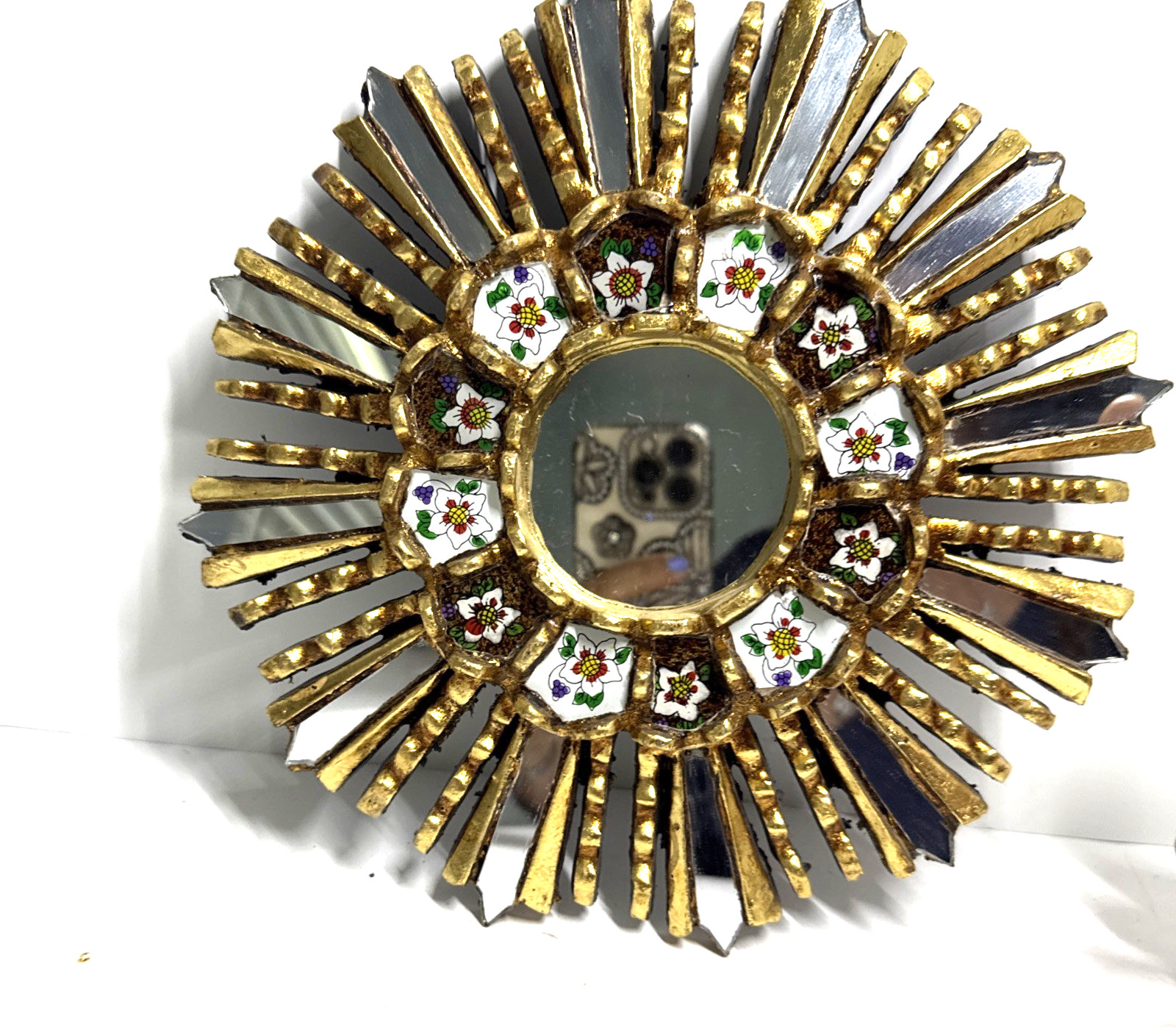 *Peruvian Reverse Painted Mirror