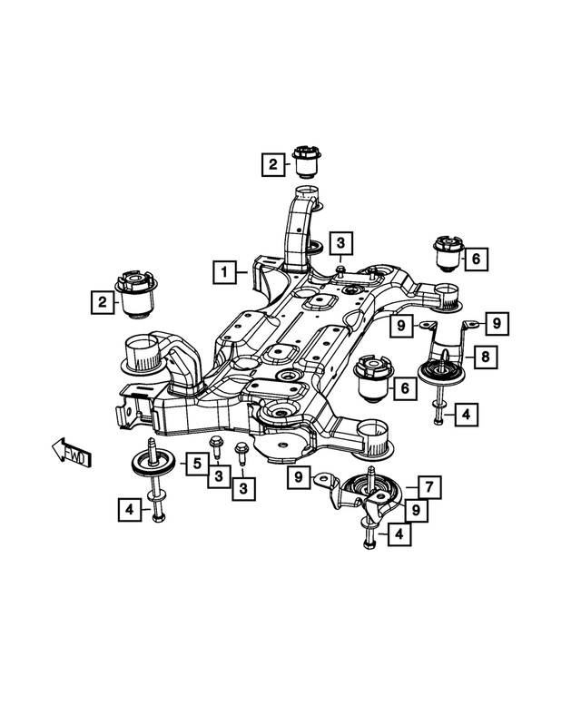 Genuine Mopar Isolator Plate 68373036AB