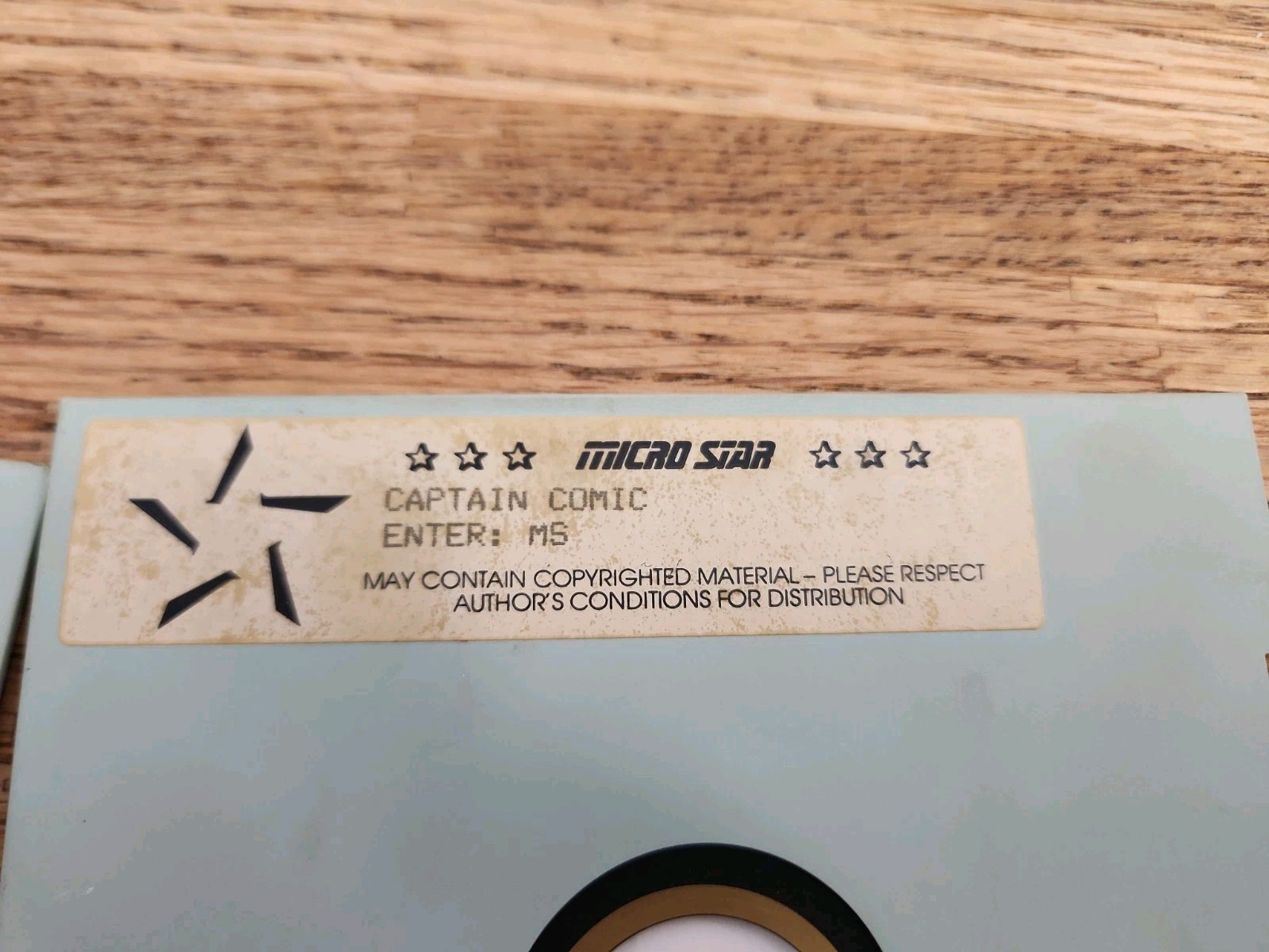 Micro Star Captain Comic, Jigsaw, Egatrek, 5-1/4" Floppy Disks Computer Game