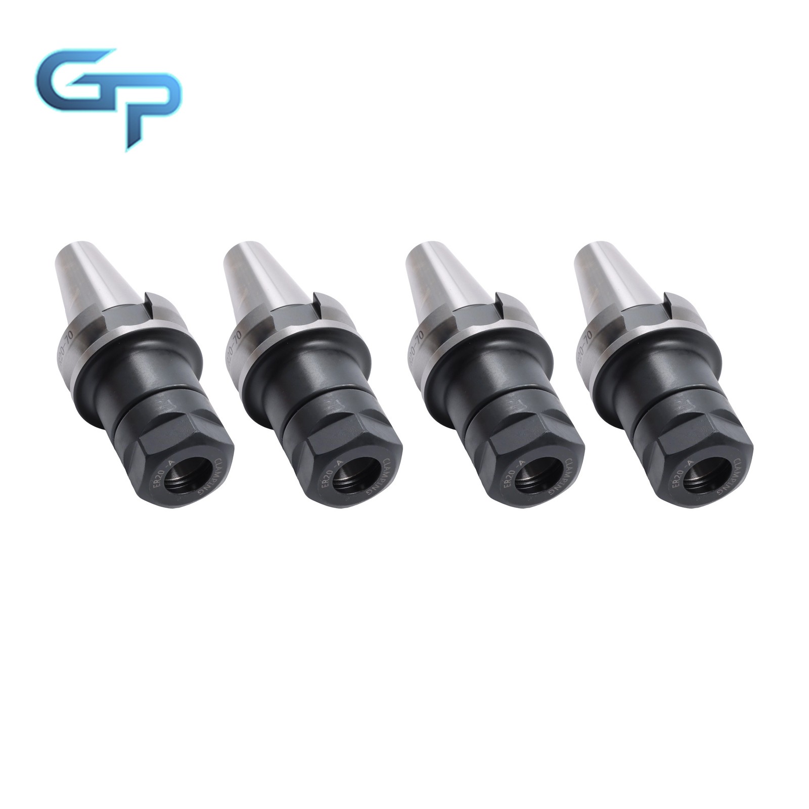 4 Pack BT30 ER20 Collet Holder Set 70L High Precision CNC Milling Tool