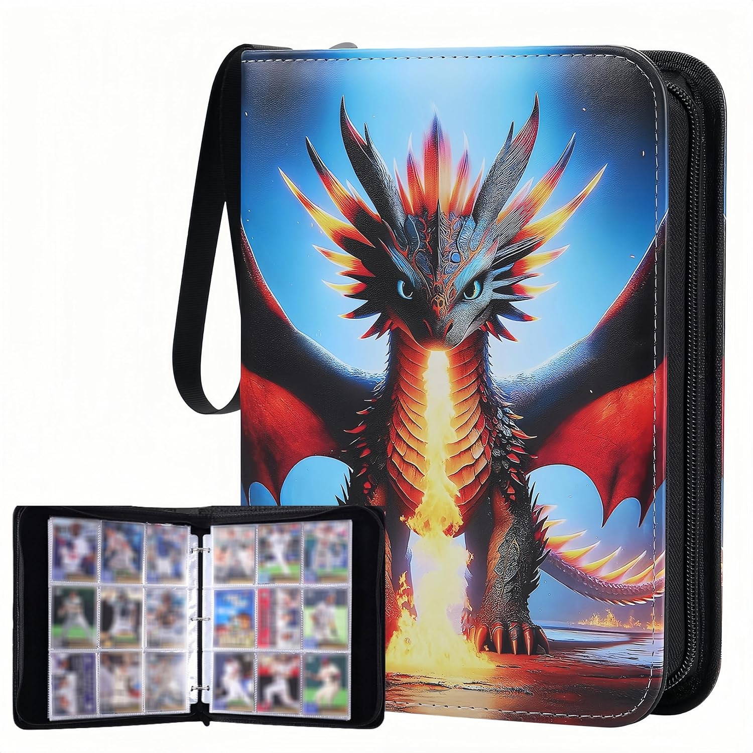 Trading Card Storage Album - 900 Pocket Card Binder with 50 Durable 9-Pocket Pag