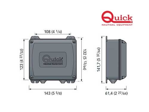 QUICK RRCP02 PULSANTIERA TASCABILE RADIOCOMANDO SALPA ANCORA 2 CANALI