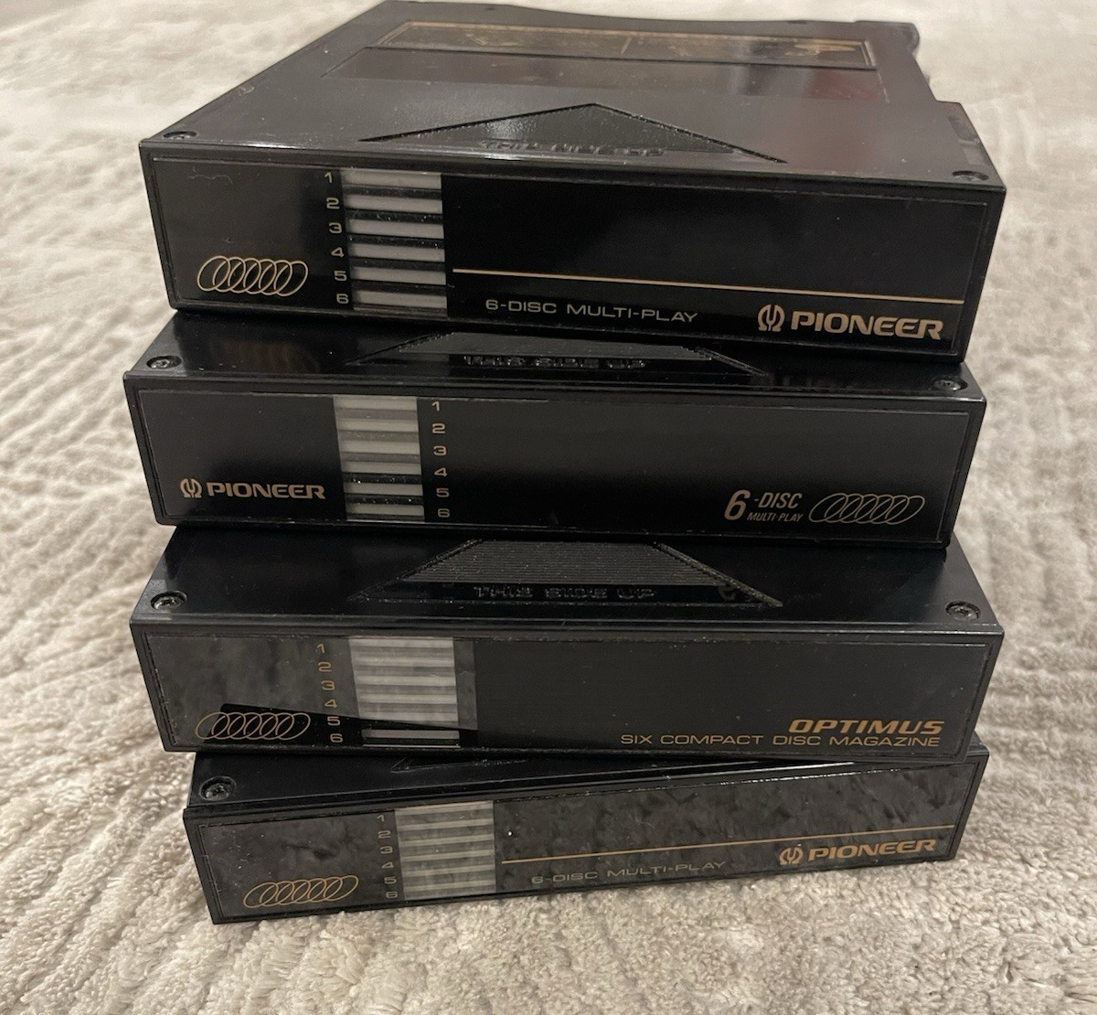 LOT OF 4 Pioneer OptimusCD 6 Disc Multi-Play Magazines PRW 1141 / PRW 1139