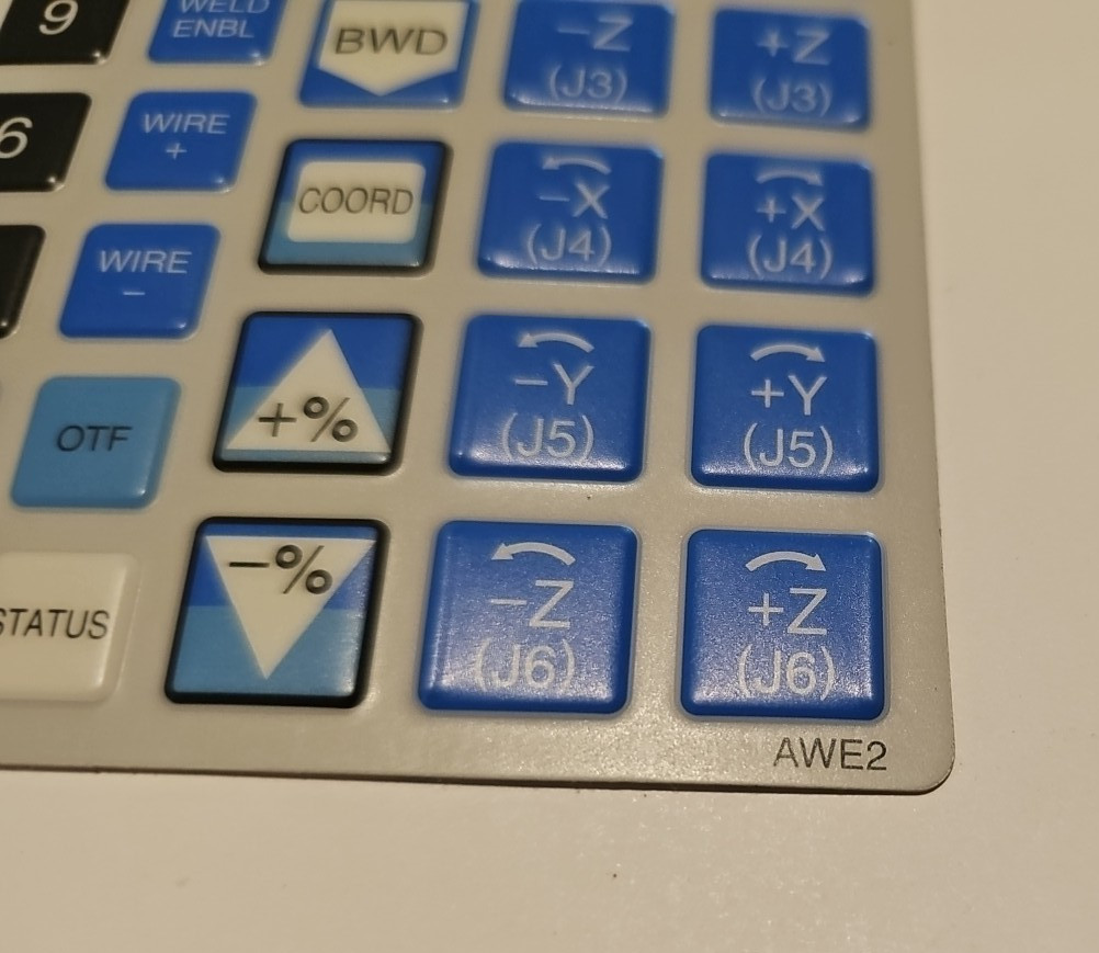 FANUC AWE2 TEACH PENDANT MEMBRAIN KEYPAD/OVERLAY