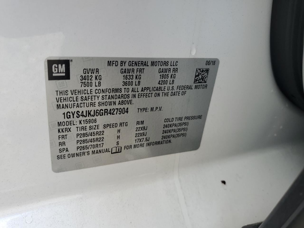 ESCALAESV 2016 Glove Box 4888349