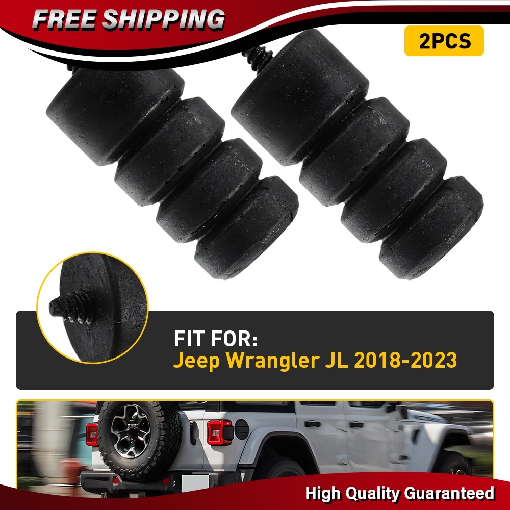 Pack of 2 For Jeep Wrangler JL 2018-2023 Tailgate Spare Tire Bumper Tire Carrier