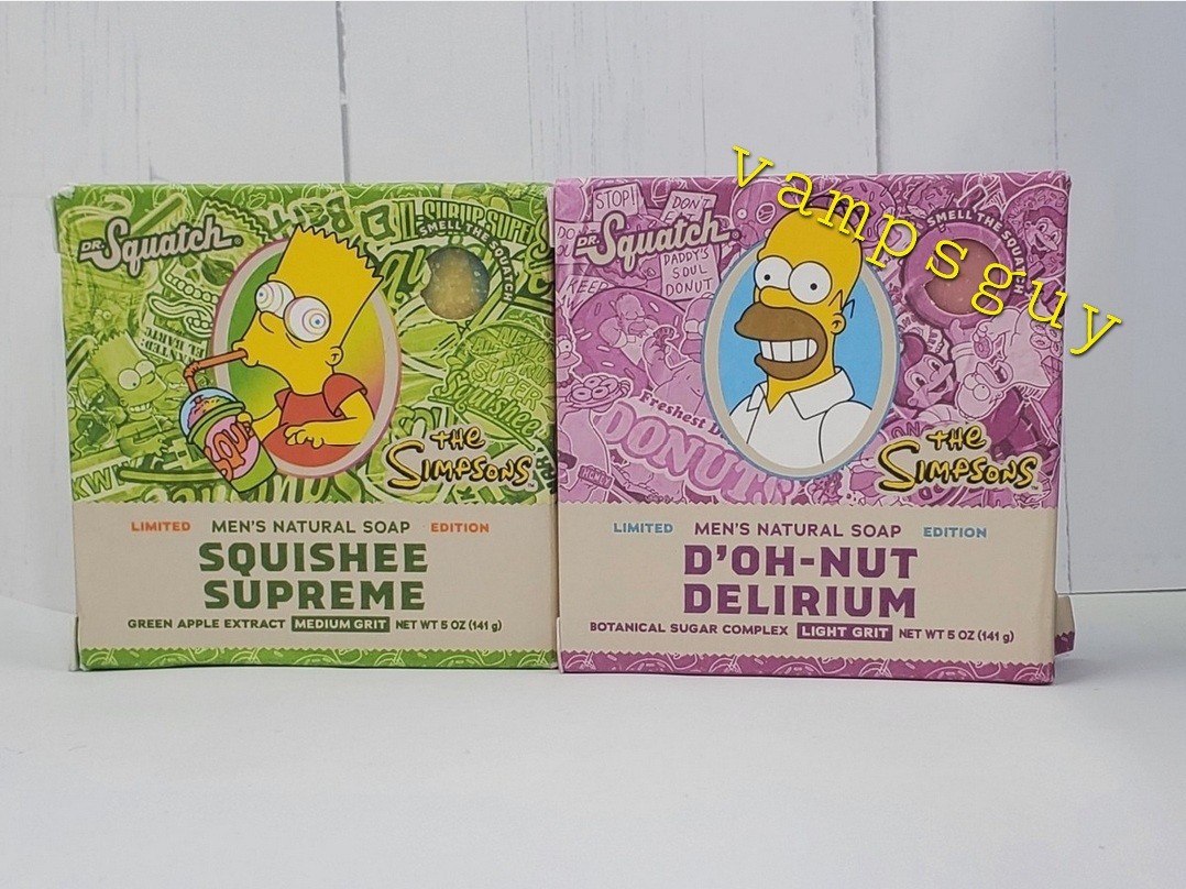 Dr. Squatch Limited Edition Simpsons 2 Pack D'Oh-Nut Delirium & Squishee Supreme