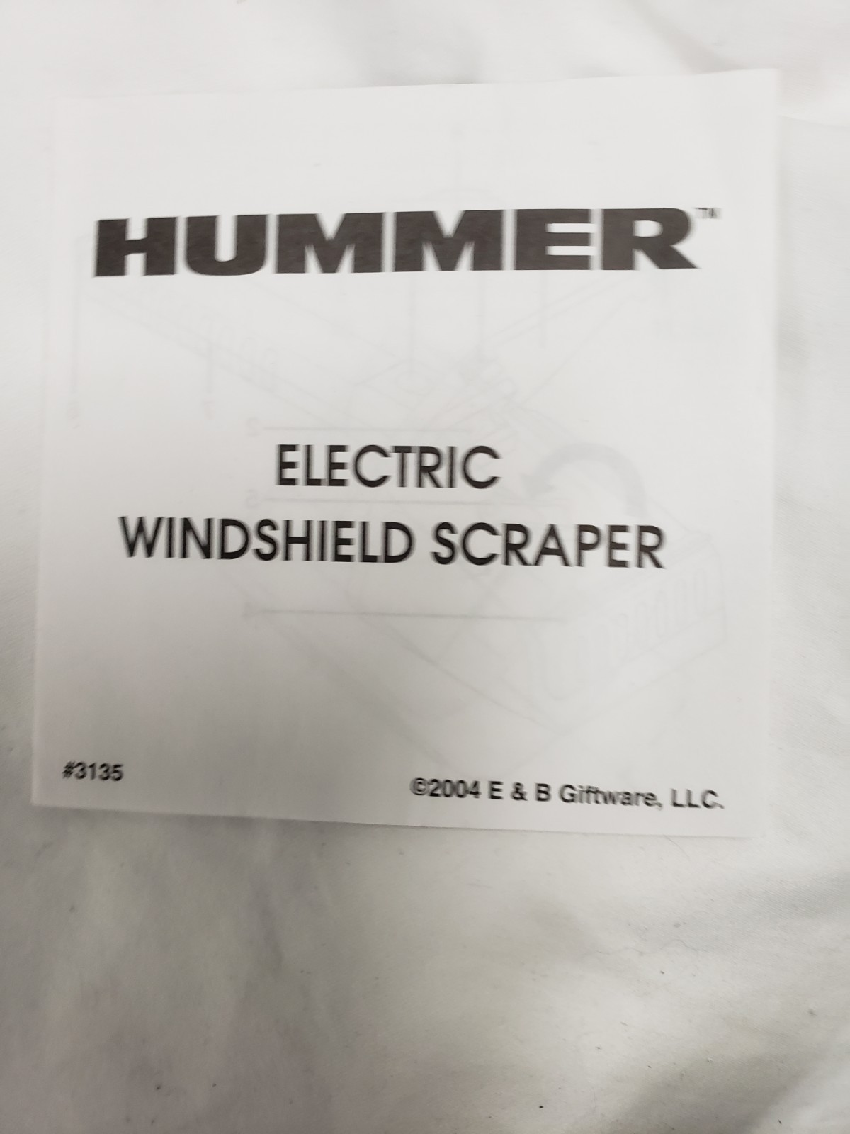 Hummer Heavy-Duty Windshield Scraper, Deicer, Flashlight - Rare!