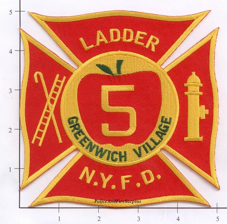 New York City NY Fire Dept Ladder 5 Patch v2
