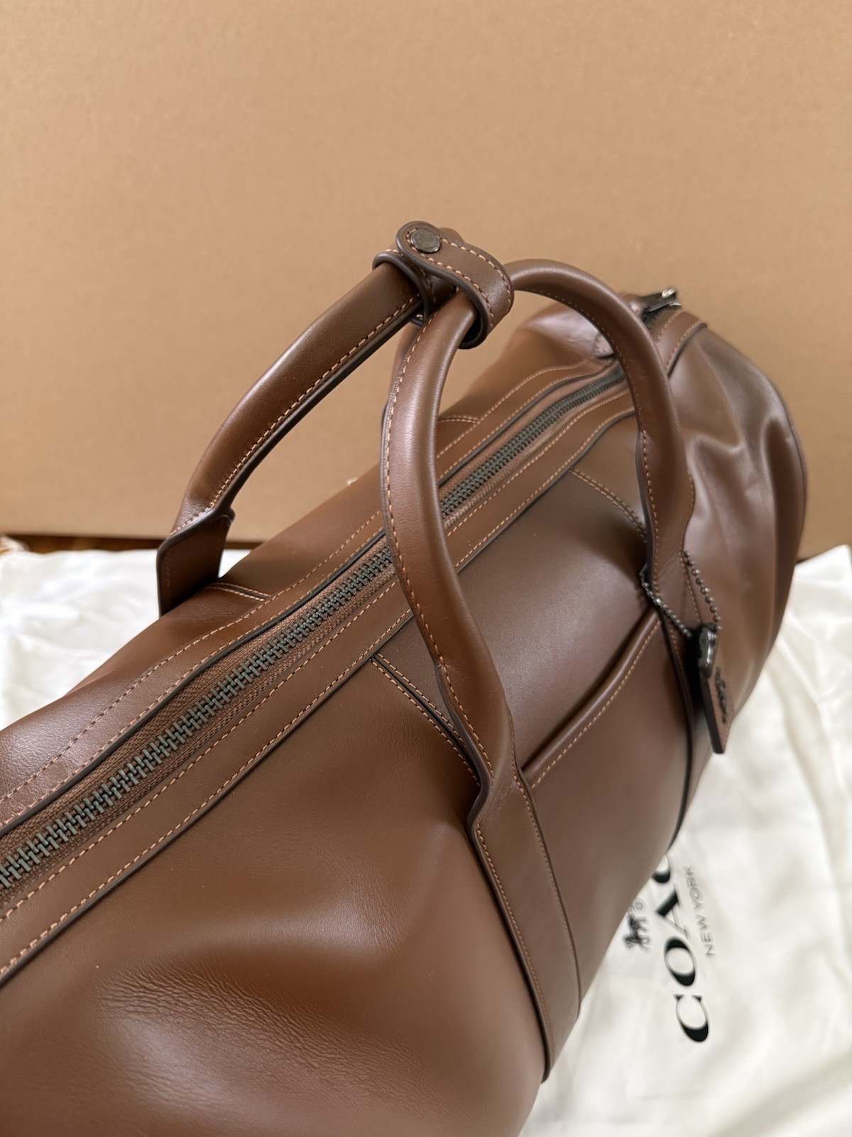 Coach Gotham duffle bag 45 saddle brown NWT