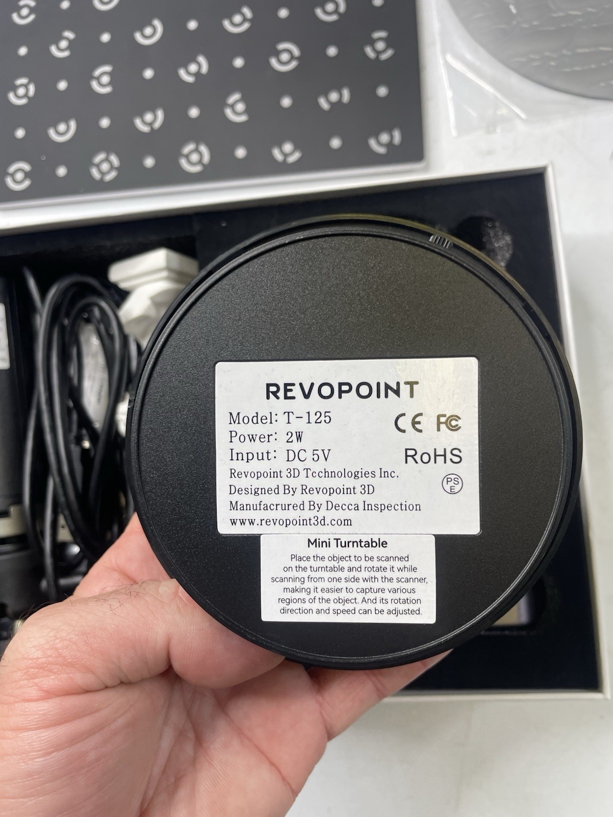 Revopoint INSPIRE Handheld 3D Scanner Standard Edition Turntable USB Interface