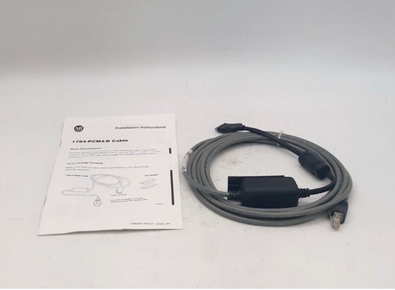 Allen-Bradley 1784-PCM4/B Communication Cable For 1784-PCMK/B DH485  New Fast