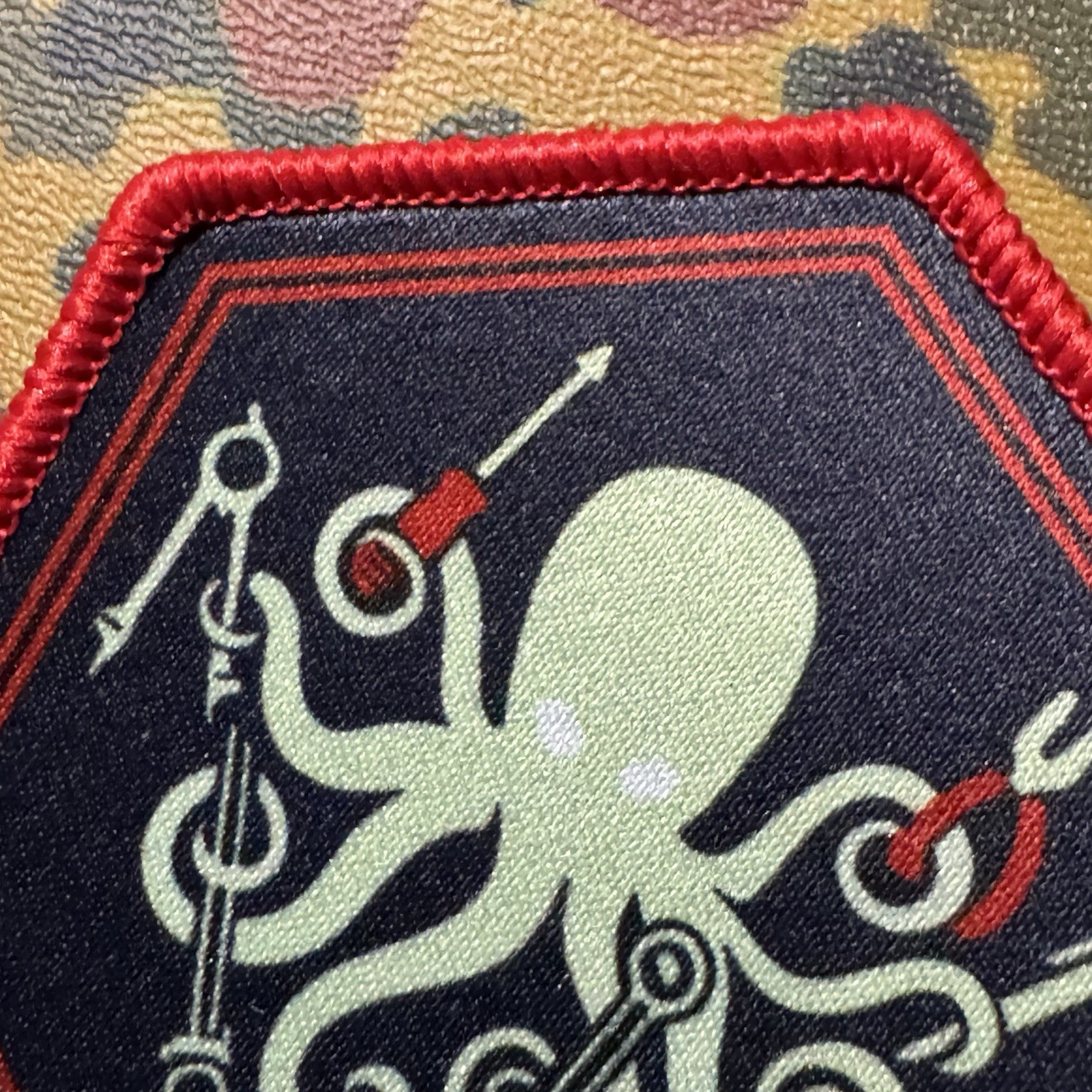SPD DIY Kraken LTD ED Printed Morale Patch Hook/Loop OCTOPUS PDW