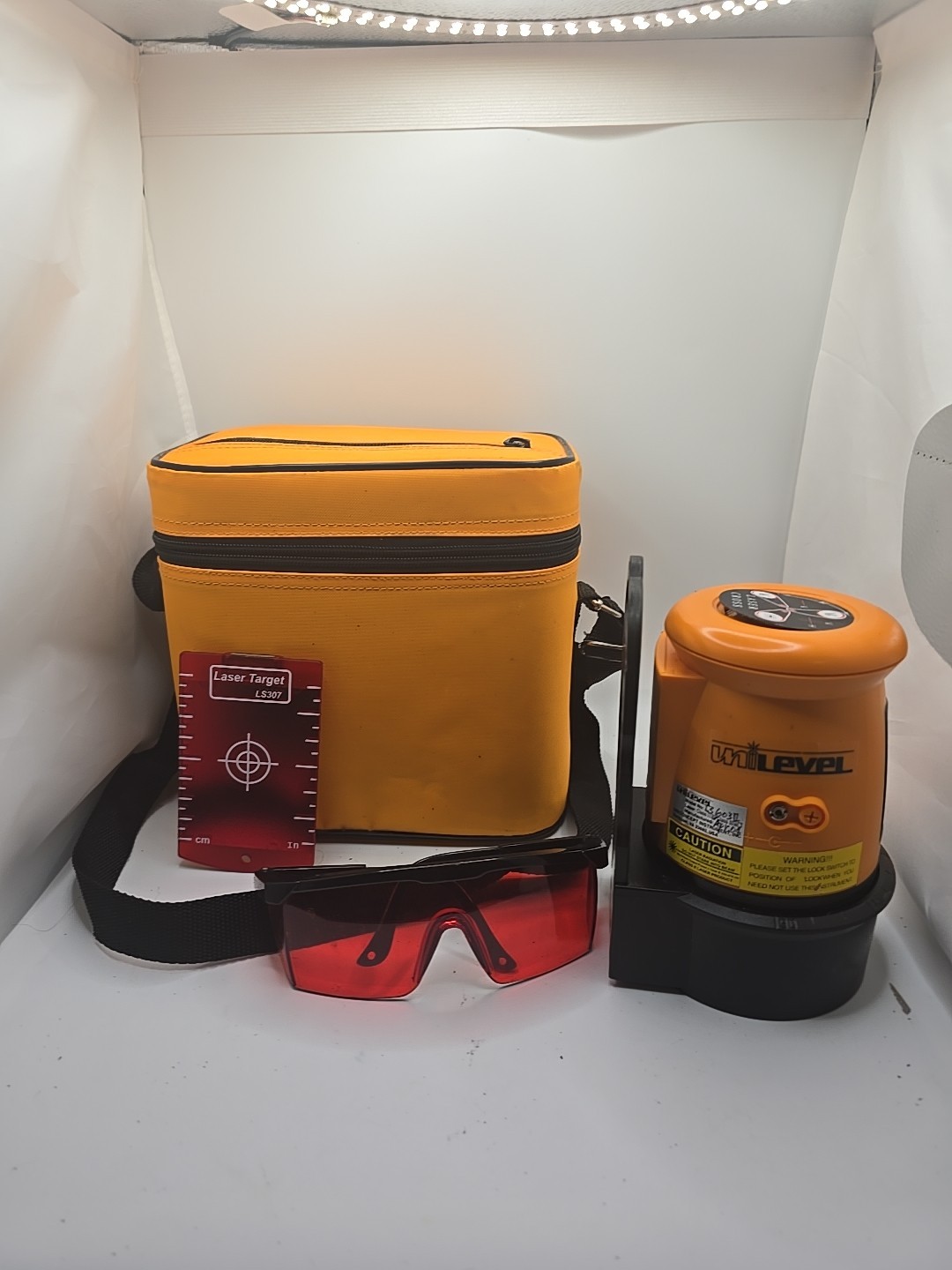 Laser Level Kit LS307 – Self Leveling Rotary Tool with Case, Glasses & Target
