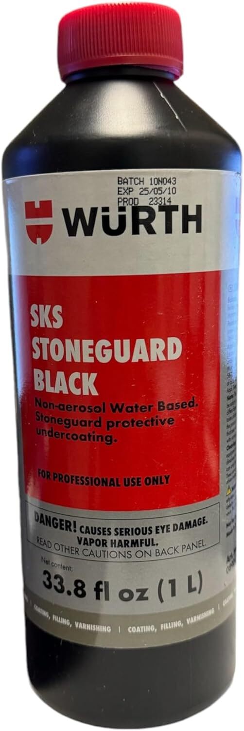 Wurth SKS Stone Guard Black Sound-Damping Anti-Stone Automotive Coating 30Fl Oz